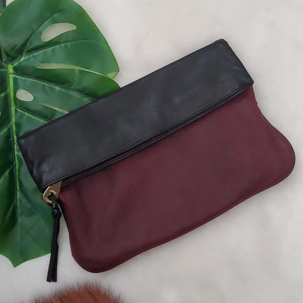 Joelle Hawkens Leather Clutch